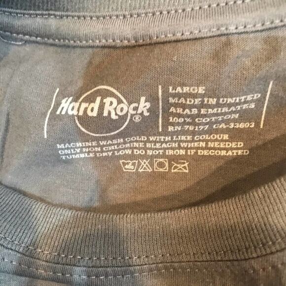 Hard Rock L NWT gray men t-shirt future new tee - Picture 11 of 11